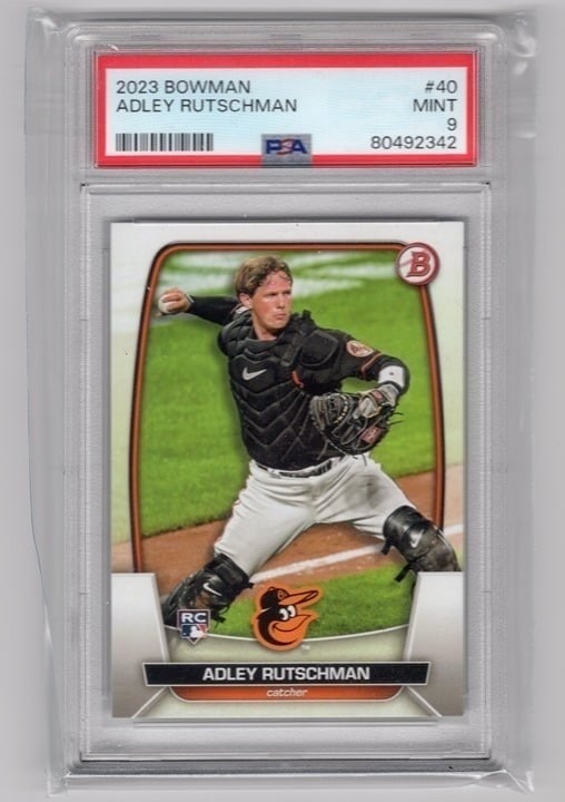 Adley Rutschman 2023 Bowman Rookie Card PSA 9 #40