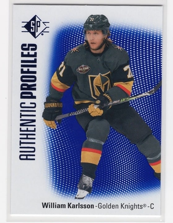 William Karlsson 2021-22 Upper Deck SP Authentic Profiles #AP-19
