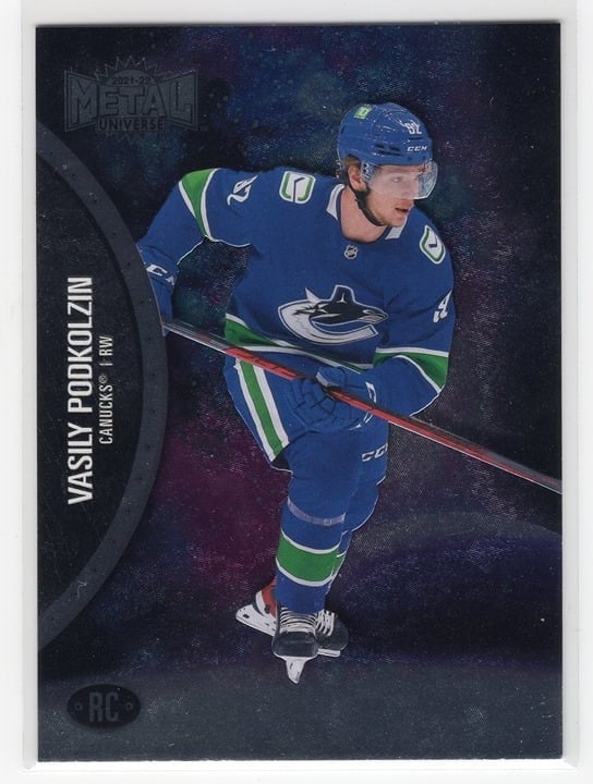 Vasily Podkolzin 2021-22 Skybox Metal Universe Rookie Card #174
