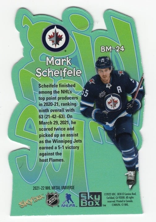 Mark Scheifele 2022 Metal Universe Big Man on Ice #BM-24