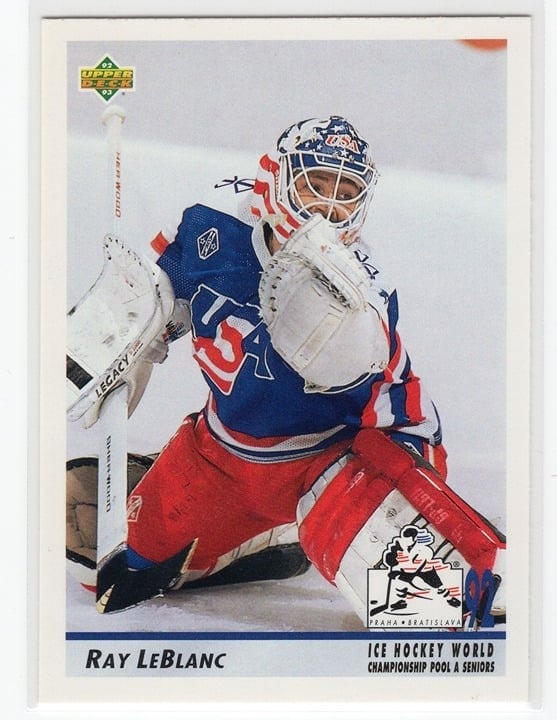 Ray LeBlanc 1992 Upper Deck Ice Hockey World Championship #381