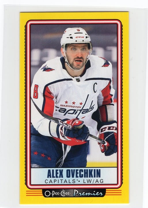 Alex Ovechkin 2021 O-Pee-Chee Premiere Yellow #P-34