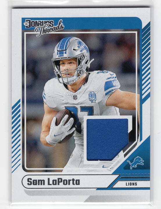 Sam LaPorta 2024 Panini Donruss Football Threads #DTH-SLA