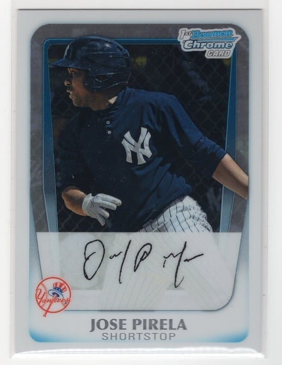 Jose Pirela 2011 Topps Bowman Chrome Autograph #BCP21