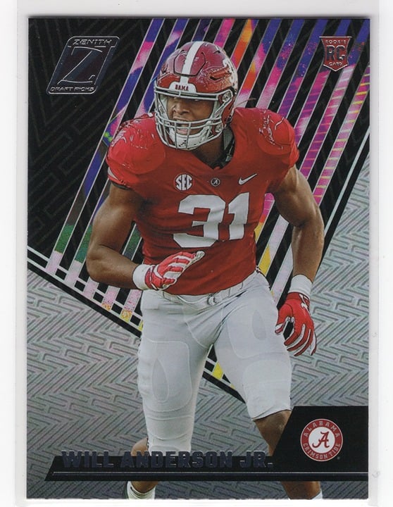 Will Anderson Jr 2023 Panini Chronicles Zenith Draft Picks Alabama #10