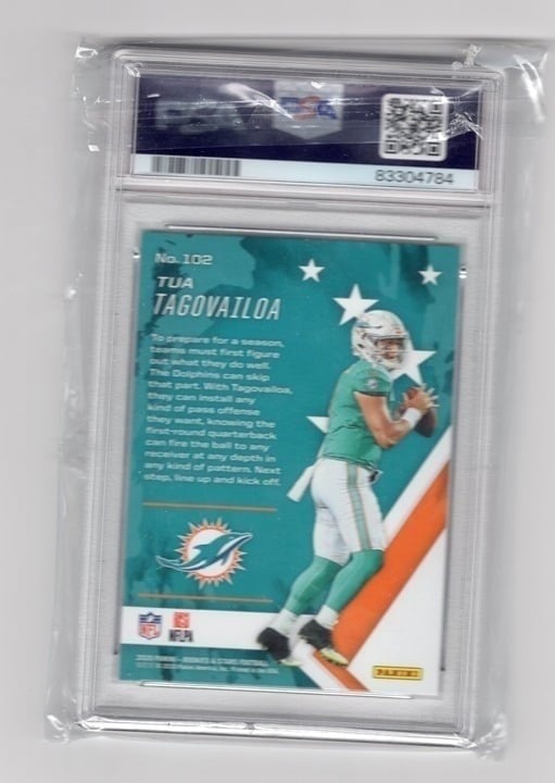 Tua Tagovailoa 2020 Panini Rookies & Stars PSA 9 #102