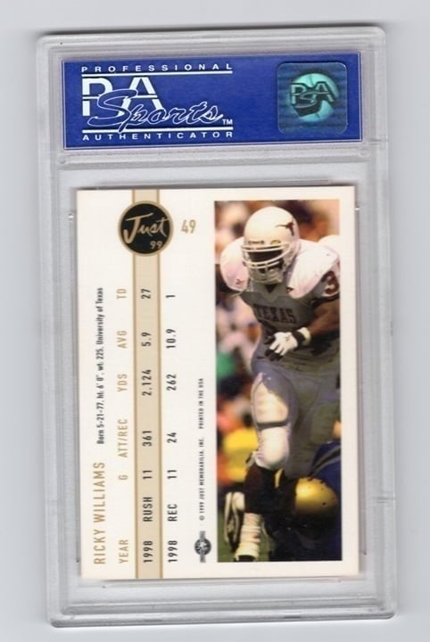 Ricky Williams Texas Longhorns Just PSA 9 #49