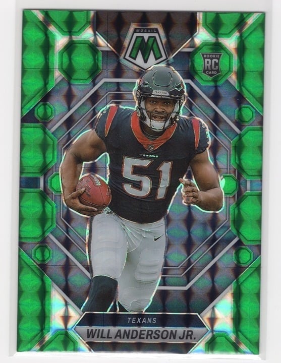 Will Anderson Jr. 2023 Panini Green Mosaic Rookie Card #376