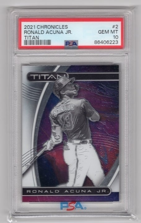 Ronald Acuna Jr. 2021 Panini Chronicles Titan PSA 10 #2