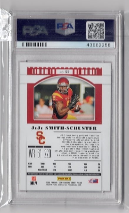 JuJu Smith-Schuster 2019 Panini Contenders DP PSA 10 #55