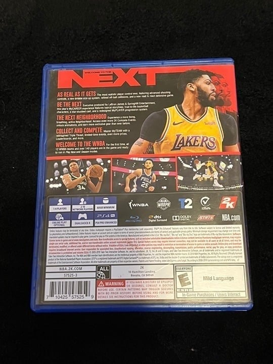 NBA 2K20 PS4 Playstation 4 2K Sports Great Condition - Anthony Davis