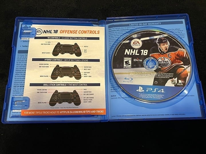 NHL 18 NHL Threes Mode PS4 Playstation 4 Great Condition