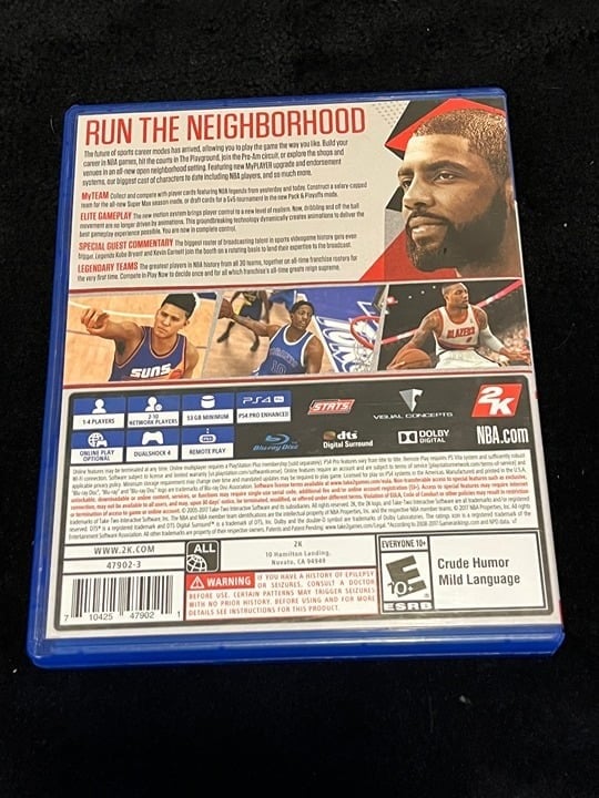 NBA2K18 PS4 Playstation 4 Kyrie Irving Great Condition