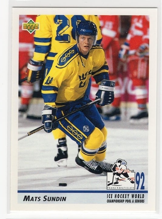 Mats Sundin 1992 Upper Deck Ice Hockey World Championships #374