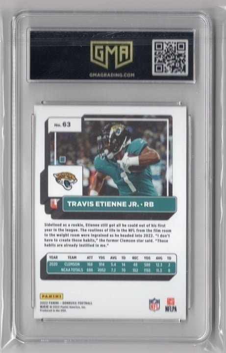 2022 Panini Donruss - Press Proof Premium #63 Travis Etienne MINT 9