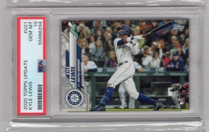 Kyle Lewis 2020 Topps Update Rookie Card PSA 10 #U21