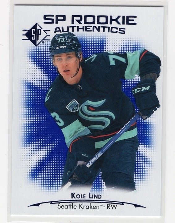 Kole Lind 2021-22 Upper Deck SP Rookie Authentics #105