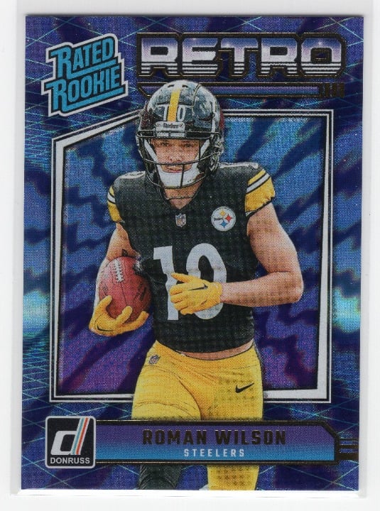 Roman Wilson 2024 Panini Donruss Football Rated Rookie Retro RC #18