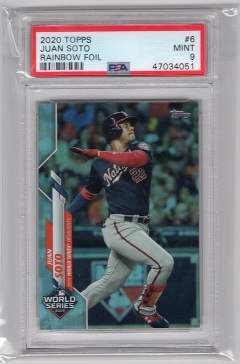 Juan Soto 2020 Topps Rainbow Foil PSA 9 #6