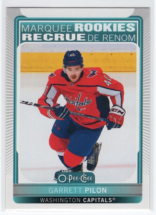 Garrett Pilon 2021 O-Pee-Chee Marquee Rookie Capitals #539