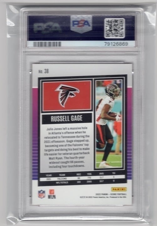 Russel Gage 2022 Score Lava PSA 9 #38