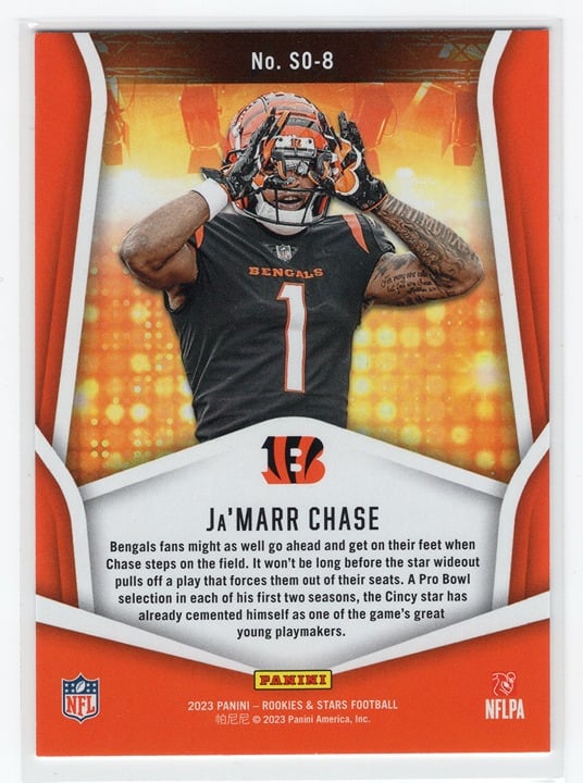 Ja'Marr Chase 2023 Panini Rookies and Stars Standing Ovation #SO-8