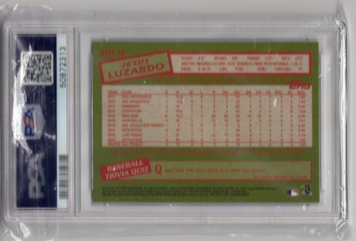 Jesus Luzardo 2020 Topps Chrome 35th Anniversary Rookie Card PSA 10 #85TC10