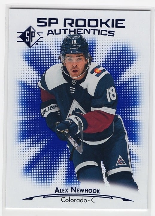 Alex Newhook 2021-22 Upper Deck SP Rookie Authentic #140