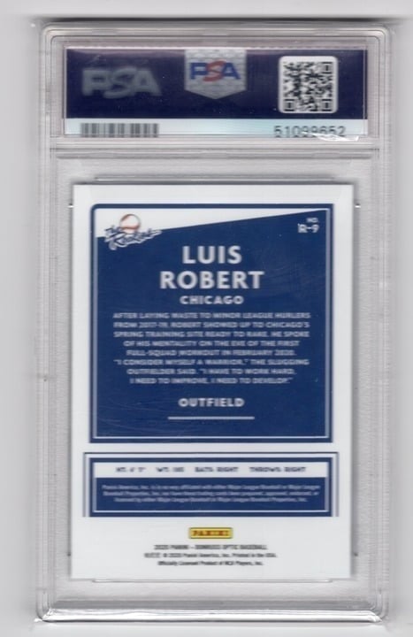 Luis Robert 2020 Donruss Optic The Rookies PSA 9 #R9