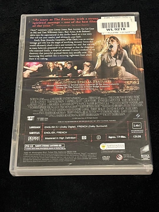 The Exorcism of Emily Rose DVD - Good Condition - Special Edition