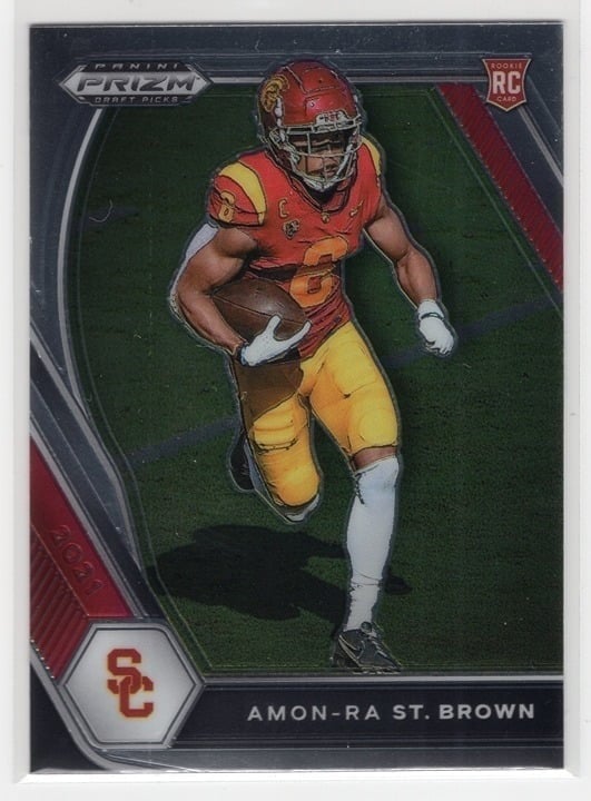 Amon-Ra St. Brown 2021 Panini Prizm Rookie Card USC #133