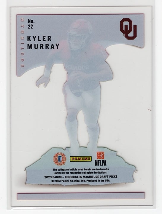 Kyler Murray 2023 Panini Chronicles Magnitude Draft Picks Sooners #22