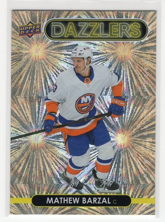 Mathew Barzel 2021-22 Upper Deck Series 1 Dazzlers #DZ-30