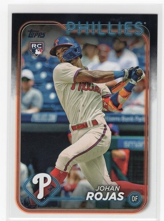 Johan Rojas 2024 Topps Series 1 Rookie Card Phillies #209