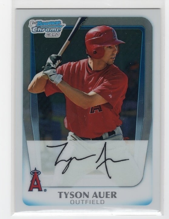 Tyson Auer 2011 Topps Bowman Chrome Autograph #BCP76