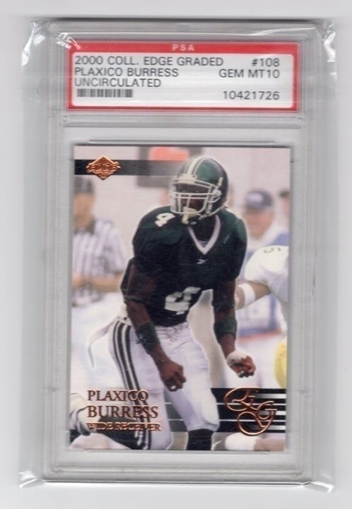 Plaxico Burris College Edge Uncirculated PSA 10 #108