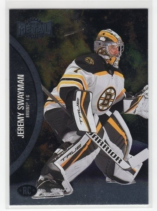 Jeremy Swayman 2021-22 Skybox Metal Universe Rookie Card #170