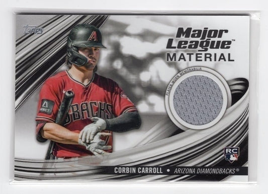 Corbin Carroll 2023 Topps Update Series Relic Player Worn Rookie Card #MLM-CCA