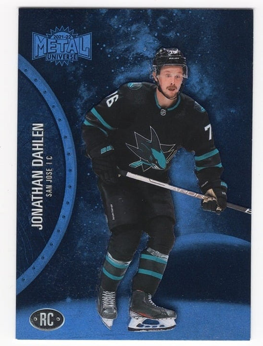 Jonathan Dahlen 2022 Skybox Metal Universe Blue Spectrum Rookie Card #197