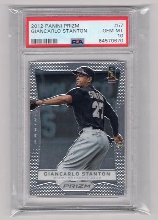 Giancarlo Stanton 2012 Panini Prizm PSA 10 #57