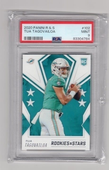 Tua Tagovailoa 2020 Panini Rookies &amp; Stars PSA 9 #102