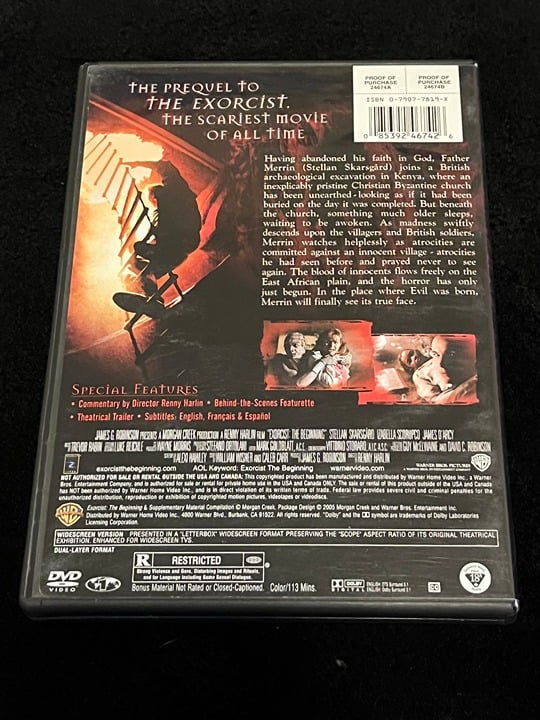 Exorcist The Beginning - DVD - Widescreen Edition - Great Condition