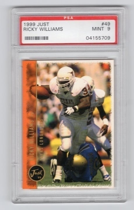 Ricky Williams Texas Longhorns Just PSA 9 #49