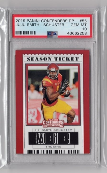 JuJu Smith-Schuster 2019 Panini Contenders DP PSA 10 #55