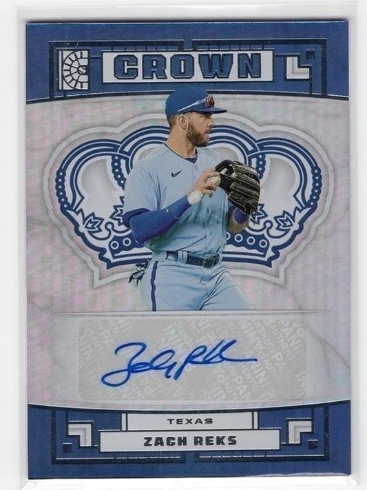 Zach Reks 2022 Panini Capstone Baseball Crown Autograph #C-ZR