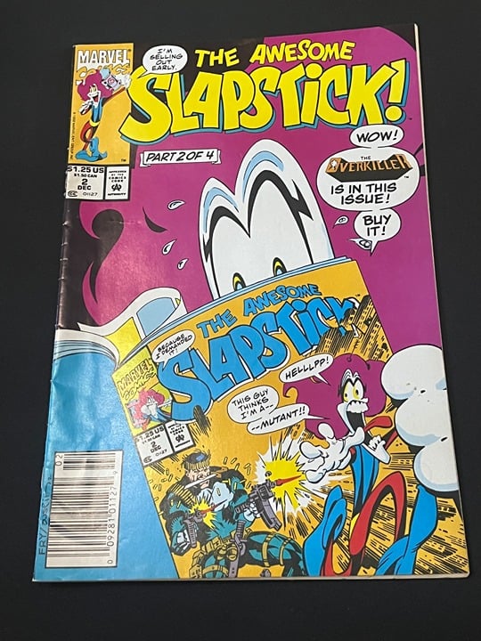 The Awesome Slapstick! #2, 2nd Appearance Of Slapstick, Marvel, December 1992