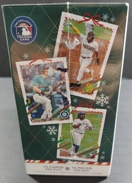 Topps 2021 Holiday Mega Box - One Relic or Auto Per Box - Factory Sealed