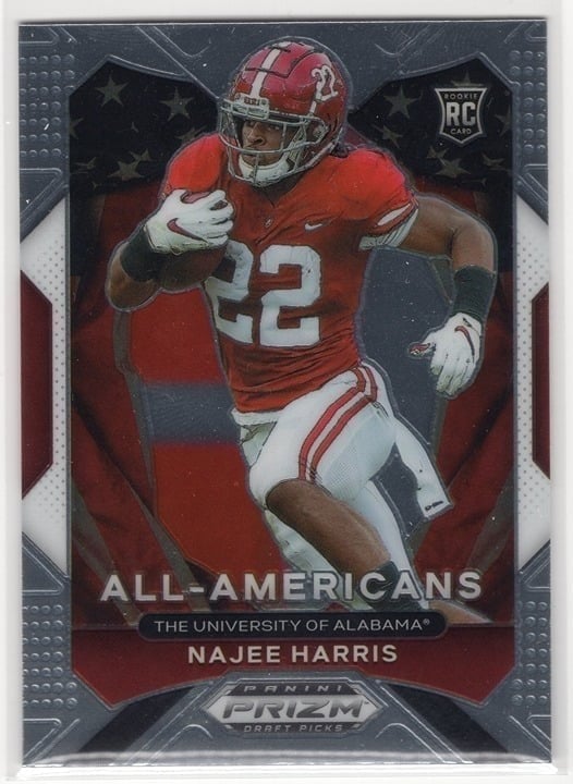 Najee Harris 2021 Panini Prizm All-Americans Rookie  Alabama Crimson Tide #193