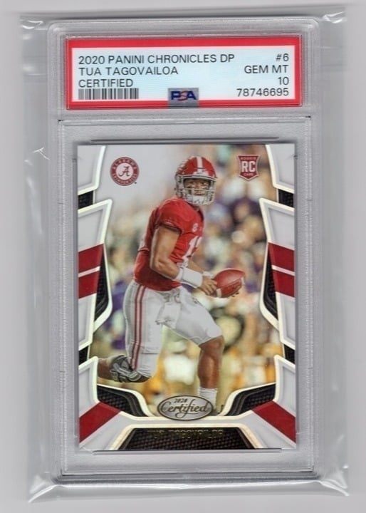 Tua Tagovailoa Panini Chronicles DP Certified PSA 10 #6