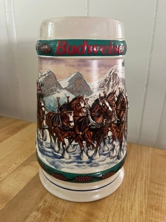 Budweiser 1993 Special Delivery Holiday Stein